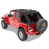 Softtop Ersatz Trektop NX Black Twill 4-Türer Jeep Wrangler JK 07-17 Bestop 59723-17 Replace-a-top
