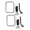 Spiegel Set rechteckig kurz schwarz Jeep Wrangler TJ, JK 97-18 Rugged Ridge 11025.22 Stubby Trail Mirror, Rect.Pr, Txt Blk; 97-1