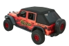 Trektop Ultra schwarz Jeep Wrangler JL 18- 4-Türer Bestop 54925-17 Trektop Ultra for 18- Jeep Wrangler JL Unlimited
