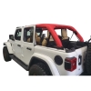 Überrollbügelabdeckungen Jeep Wrangler JL 18- 4-Türer Dirtydog 4X4 JL4RBCHBK Roll Bar Covers for 18- Jeep Wrangler JL Unlimited