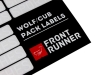 Wolf Pack und Cub Box Organisation-Labels Front Runner SBOX026