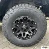 Alu Felge AX 9 x 17 ET +18 schwarz ATX Series Wheel Jeep Wrangler JK / JL ab BJ 07 AX200 KMC IRON BLACK