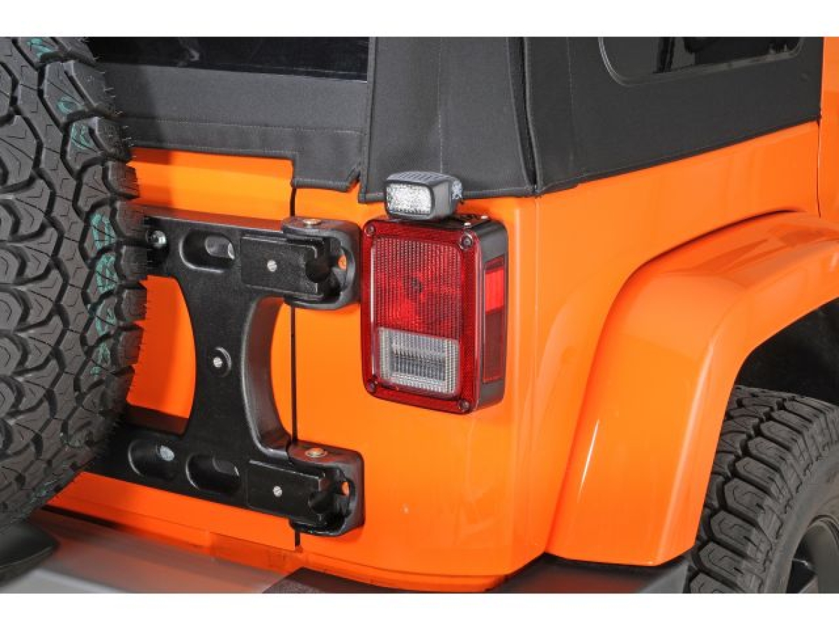 Halter für Scheinwerfer auf der Rückleuchte Jeep Wrangler JK 07-17 LED Light  Mount Bracket back light und universell, Rigid Sche