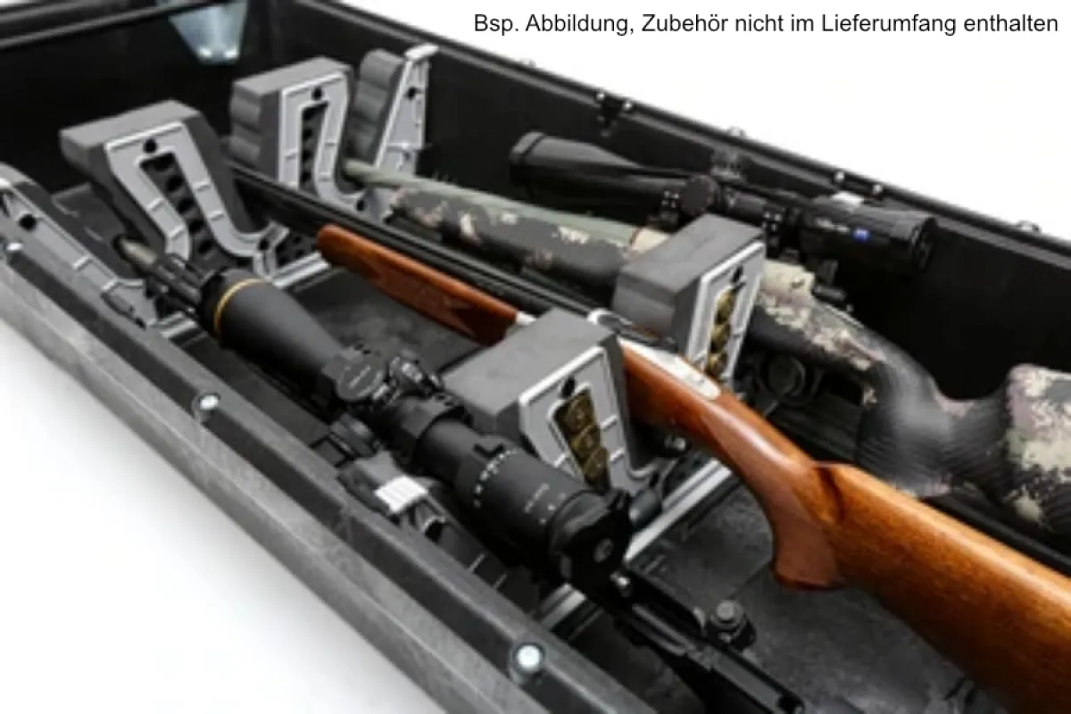 Gewehrhalter Set schwarz für Jagdwagen, Auto, Waffenschrank