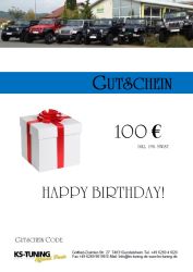Gutschein zum Geburtstag 100,00 Euro