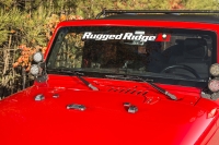 Motorhauben Dekor Set Elite Jeep Wrangler TJ JK 97-18 Rugged Ridge 11101.08 Elite Hood Dressup Kit; 97-18 Wrangler