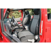 Sitzbezug Rücksitzbank Neopren schwarz / grau Jeep JK 4-Türer BJ