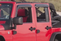 Windabweiser Seitenscheiben Window Rain Deflectors Jeep Wrangler JK 4-Türer 4-teilig Rugged Ridge 11351.12