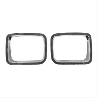 Scheinwerferblenden Paar Chrom Jeep Wrangler YJ 87-95 Rugged Ridge 12419.05 Headlight Bezel, Chrome, 87-95 Jeep Wrangler YJ